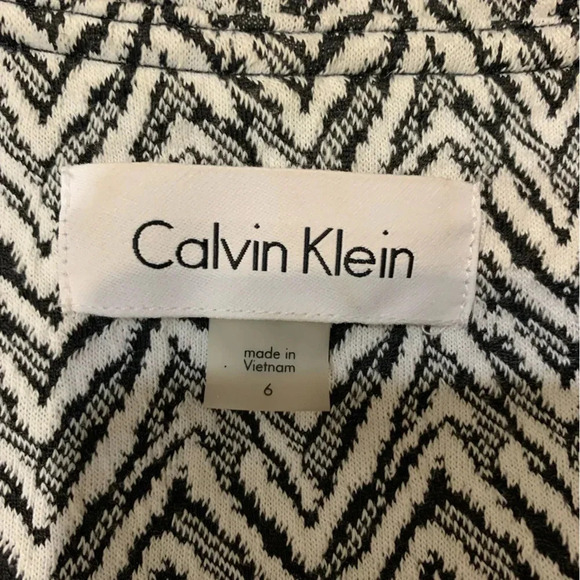 Calvin Klein Women's Open Front Ruffle Blazer Coat Lined Party Holiday Size 6 - Picture 4 of 9